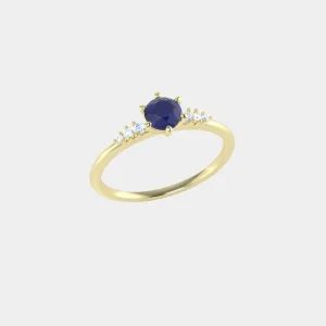 Blue lagoon – 14kt Plavi safir & DIA