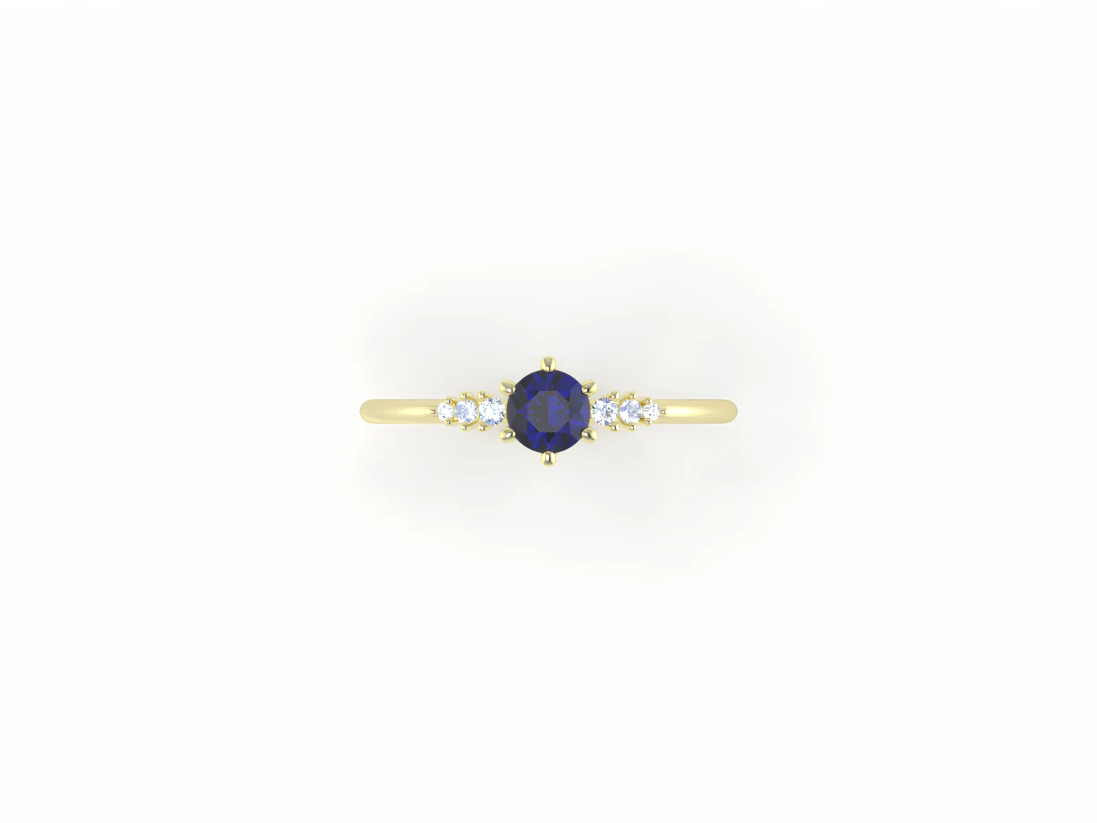 Blue lagoon – 14kt Plavi safir & DIA - Slika 2
