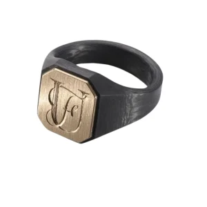 Prsten monogram RC1791520 18kt & karbon
