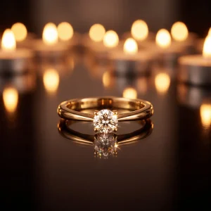 Solitaire in motion 0.30 CT – Moissanite