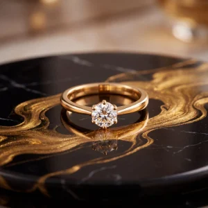 Solitaire in motion 0.50 CT – Moissanite