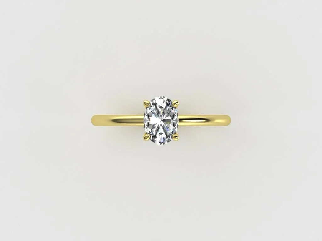 Solitaire oval – Prirodni dijamanti - Slika 2