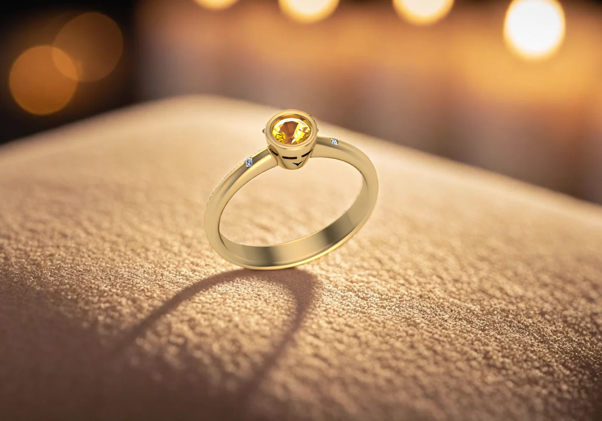 The mystic beauty of Arwen – 14kt Fancy safir & DIA - Slika 2