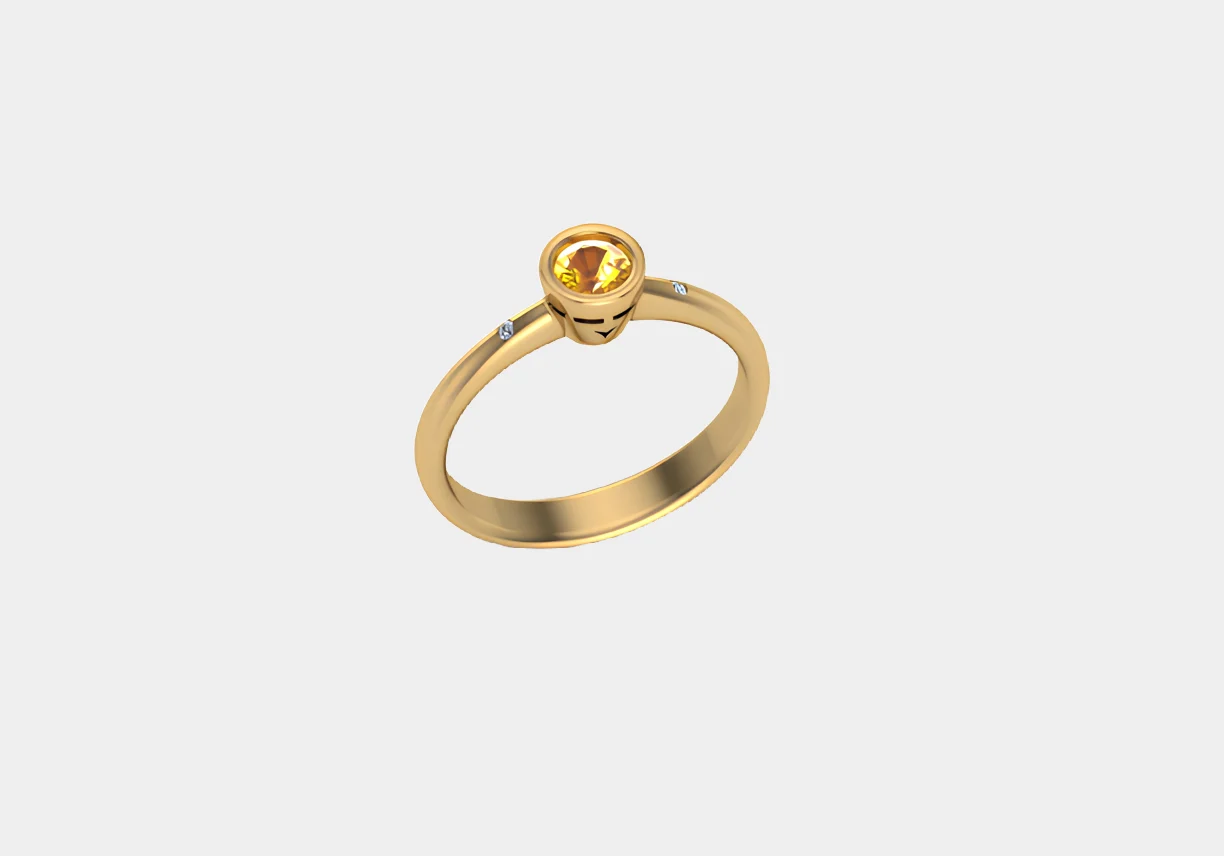The mystic beauty of Arwen – 14kt Fancy safir & DIA